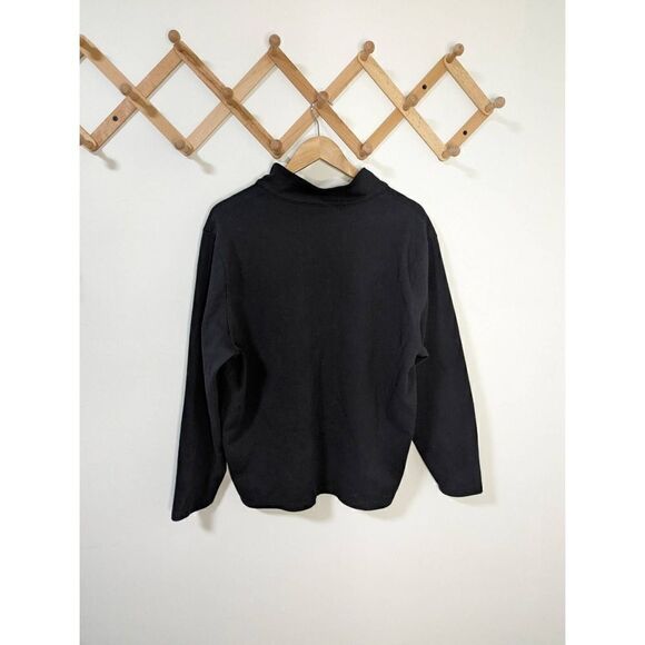 Zachary Prell Men's Black Quarter Zip Light Weight Pullover Sweater - Size XL - Picture 4 of 6